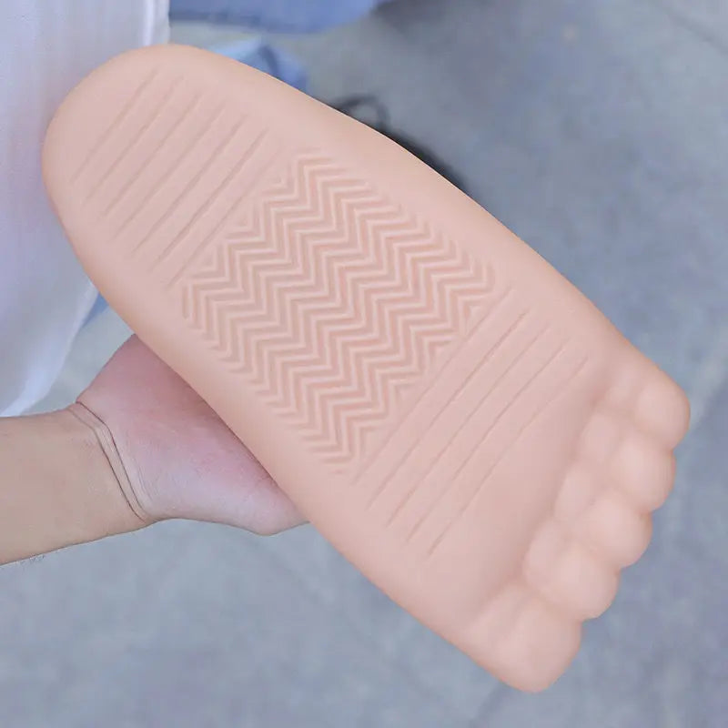 Artificial Foot Shoes Quirky Ideas Men's and Women's Toe Big Foot Spoof Red Five Finger Feet Fashion