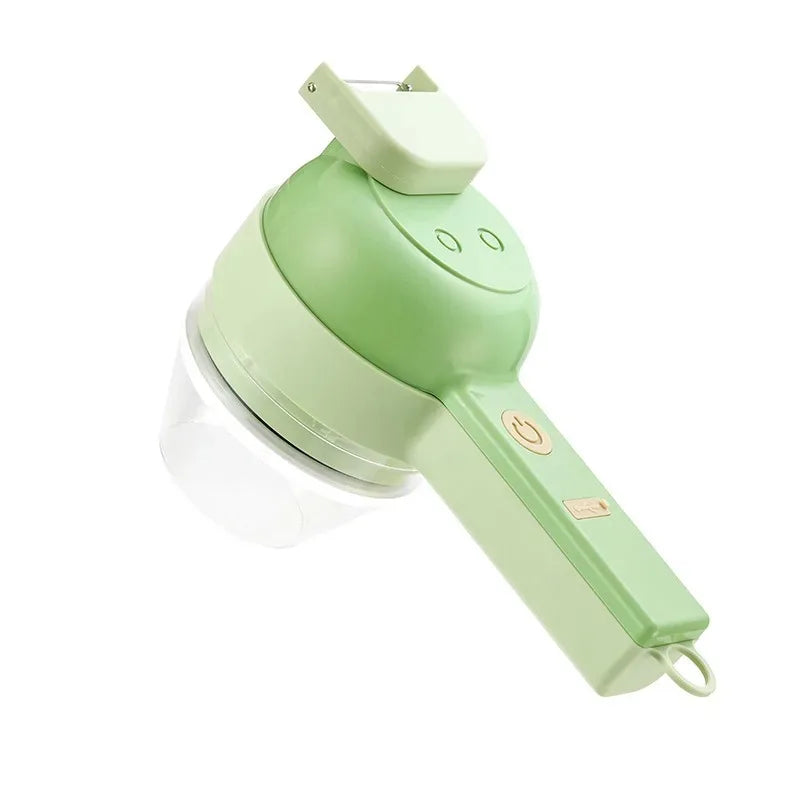 4-in-1 Handheld Fully Automatic Electric Vegetable Slicer, Peeler, Portable Multi-functional Kitchen Tool Blender, Wall Breaker