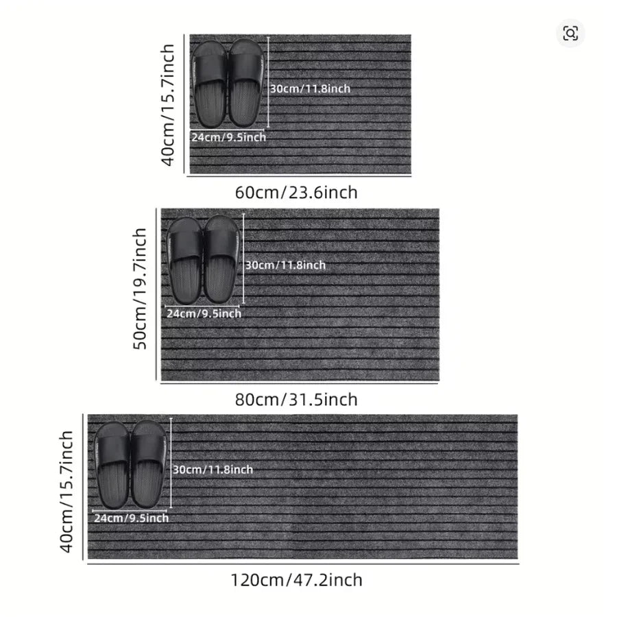 Striped Carpet Classic Door Carpet Kitchen Floor Mat, Closely Attached To The Ground, Anti Slip and Anti Fouling,strong Adhesion