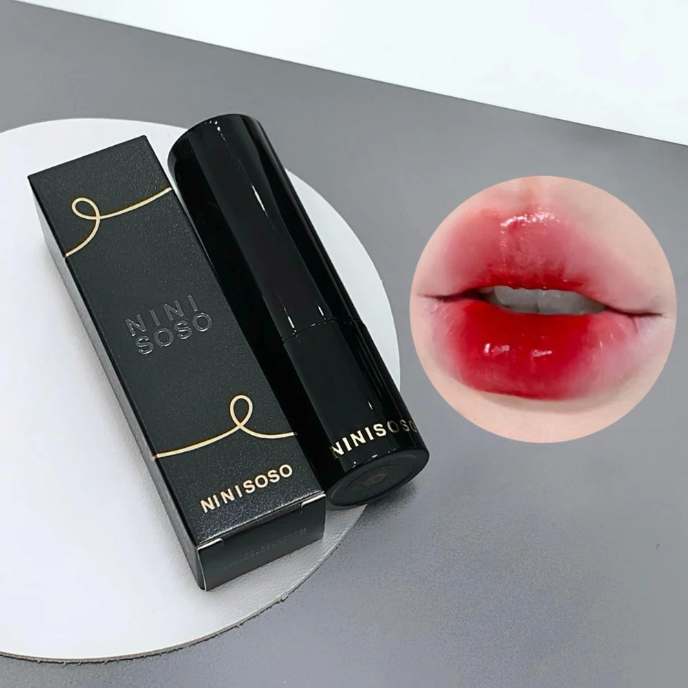 Glossy Mirror Lipstick – Red Brown Shade, Moisturizing, Waterproof, Long-Lasting, Unisex, Perfect for Holiday & Party Makeup