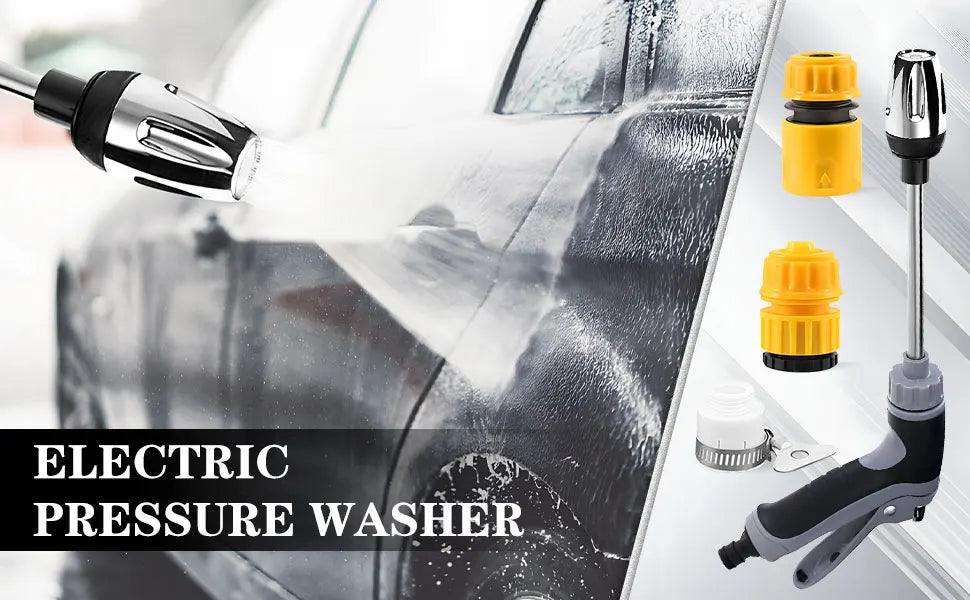 Pressure Washer High Pressure Water Gun Portable Washer for Car Floor Wall Cleaning With 360° Rotating for Three Spray Modes