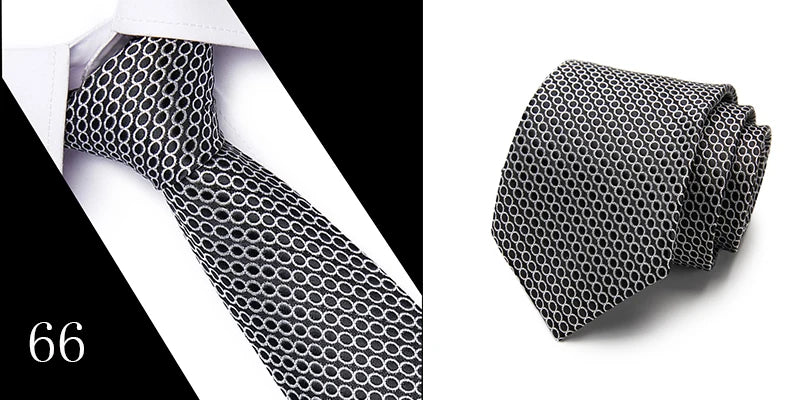 Hot Sale Necktie Man 7.5 cm Silk Tie Solid Color Gravatas Suit Accessories Fit Wedding Holiday Party