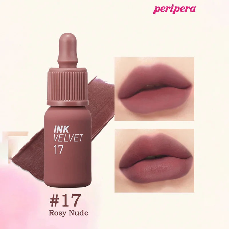 K-beauty Ink Velvet Lipstick high-pigment and long-wearing, weightless, gluten-free, paraben-free, velvet-matte, long-lasting