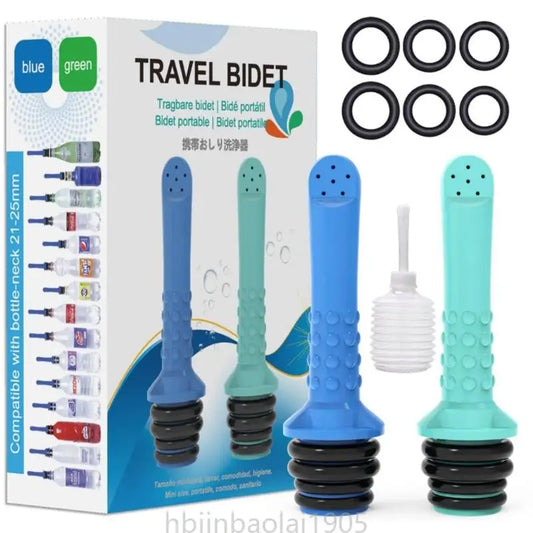 E74E Portable Travel Bidet Business Trip Bidet Nozzle Cleaning Butt Bidet Sanitary Manual Press Cleaning Hygiene Wash Nozzle