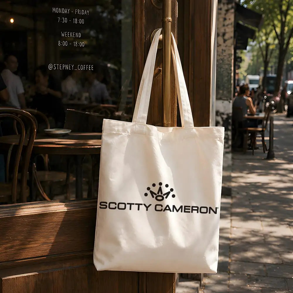 Sport S-Scotty C-Cameron Storage Bags Reusable Canvas Tote Suitable for School Class Commuting Shopping as Gifts