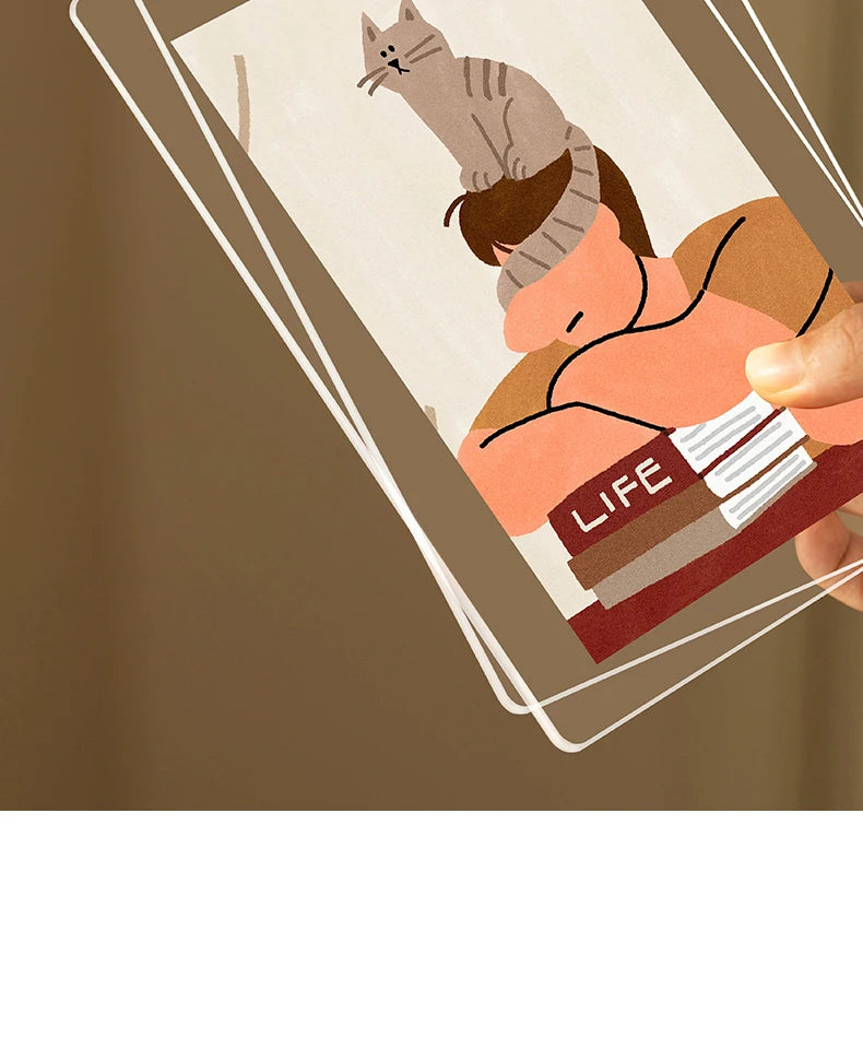 Acrylic Picture Frames Clear Picture Frames Acrylic  Frameless Transparent Cubes Floating Gift for Home Office Desktop Display