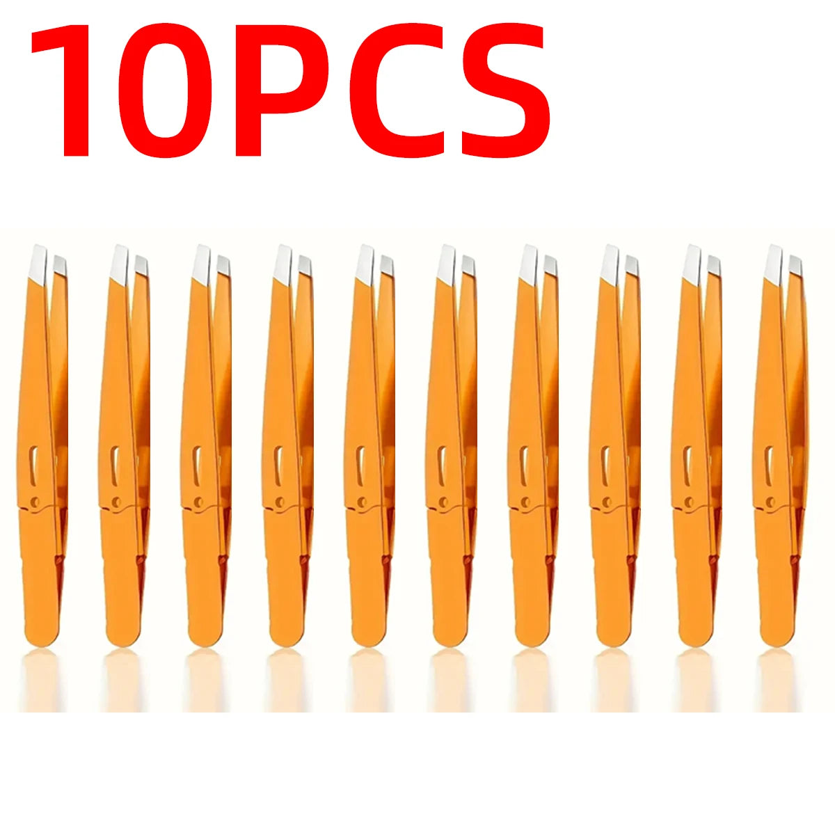 1/3/5/10PCS Professional Stainless Steel Tweezers With Slanted Eyebrows And Facial Clips Durable And Hypoallergenic Eyebrow Clip