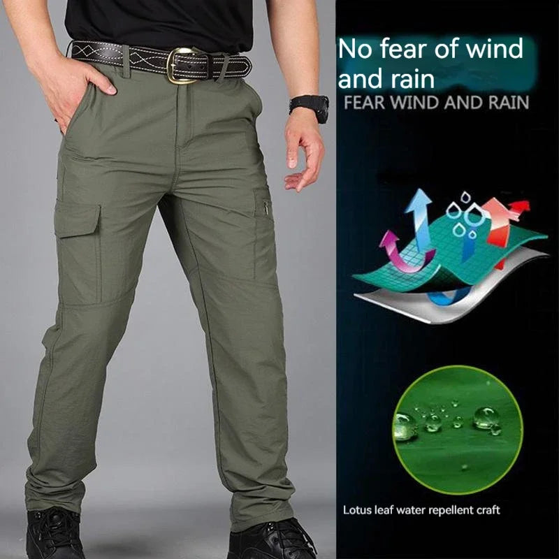 Summer Cargo Pants Men Army Military Tactical Jogger Trekking Hiking Mountain Work Tourism Trousers Streetwear