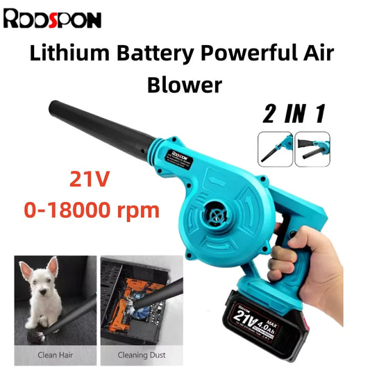 Cordless Handheld Air Blower 2 In 1 Electric Vacuum Cleannig Suction Leaf Blower Dust Cleaner Power Tool for Makita Battery