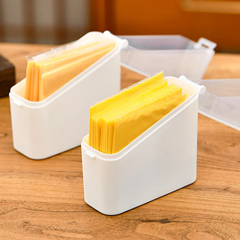 Cheese Keeper Case Airtight Food Storage Container With Lid Large Capacity Slice Cheese Holder Fridge Odor Transparent