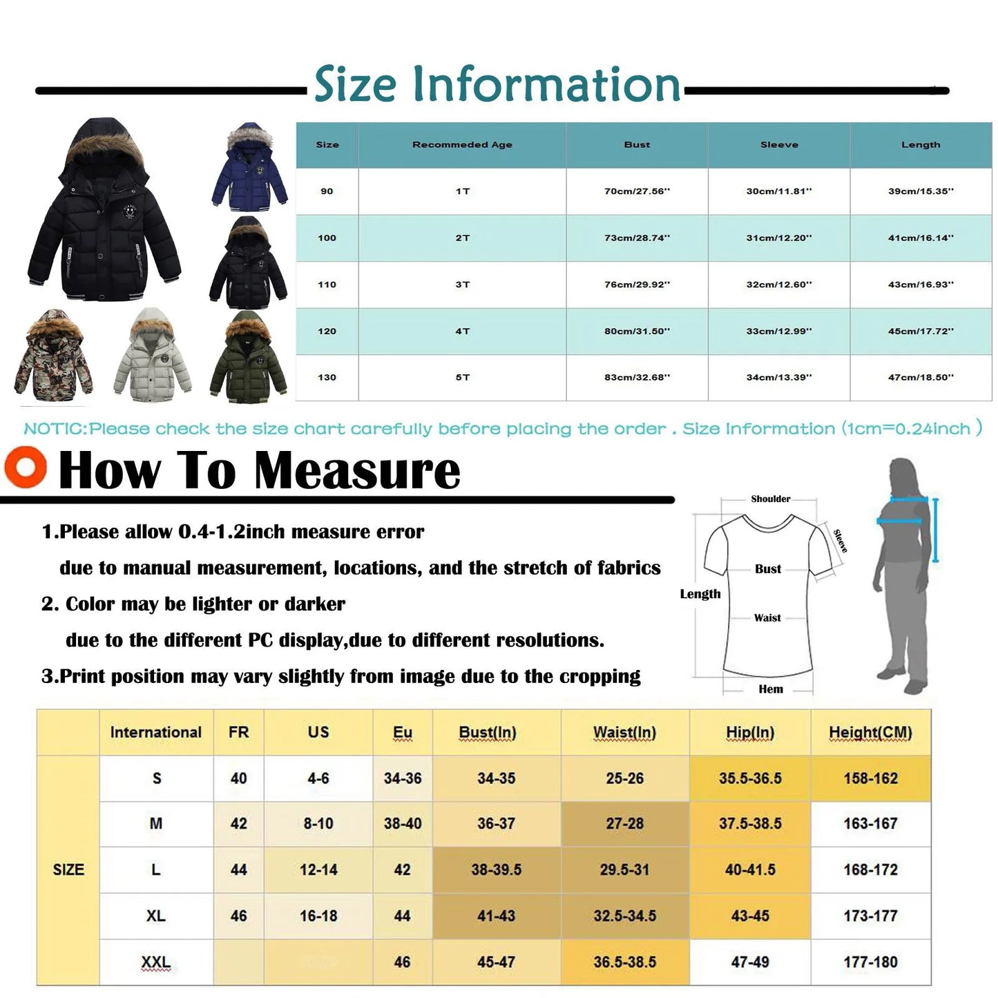 Autumn Winter Boys Jackets Keep Warm Cotton Thicken Kids Jackets Zipper Boys Hooded Outerwear Children's Clothing
