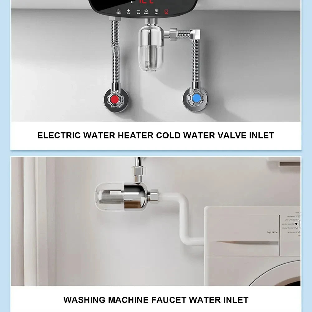 316 Stainless Steel Filter Front Filter Household Inlet Tap Water Shower Anti-Scale Purifier Filter Drinking Water