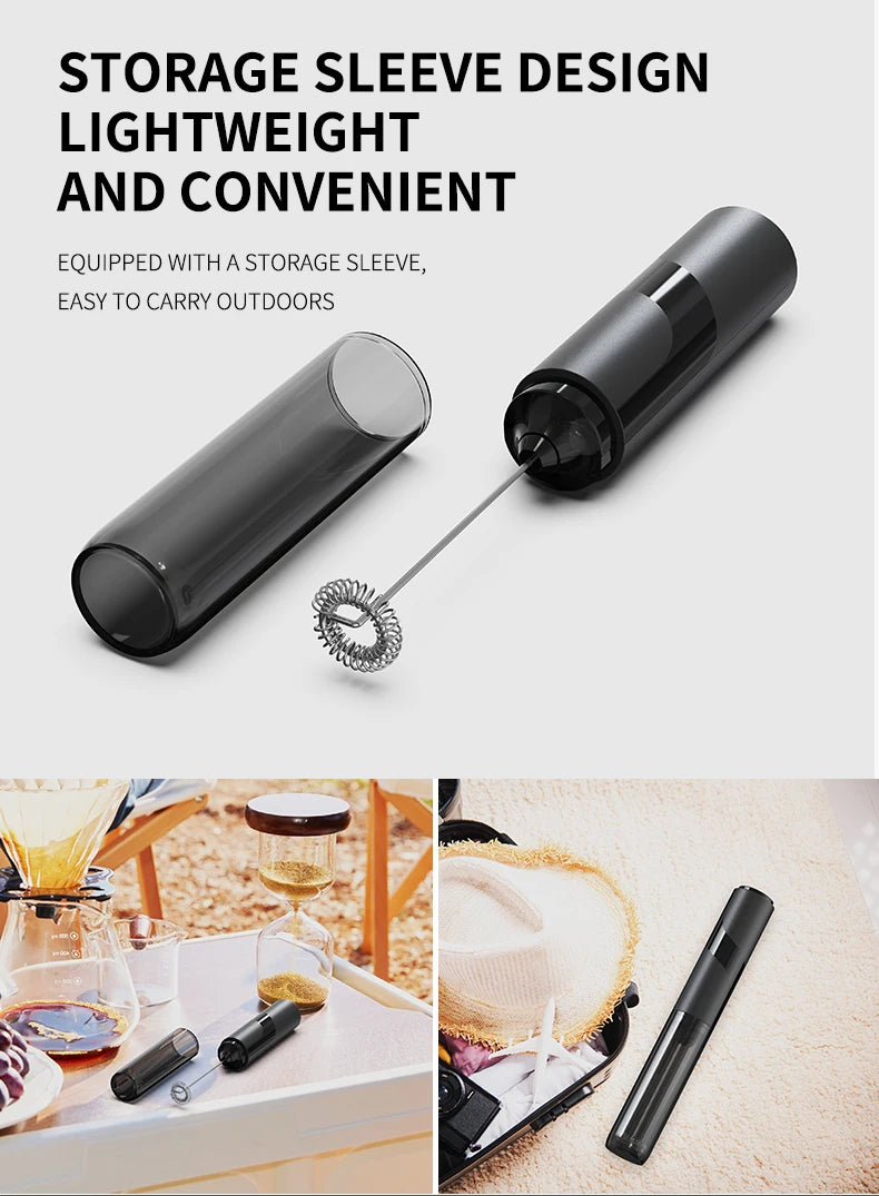 Coffee blender, electric milk mixer, milk cap whipping machine, hand-held milk blender