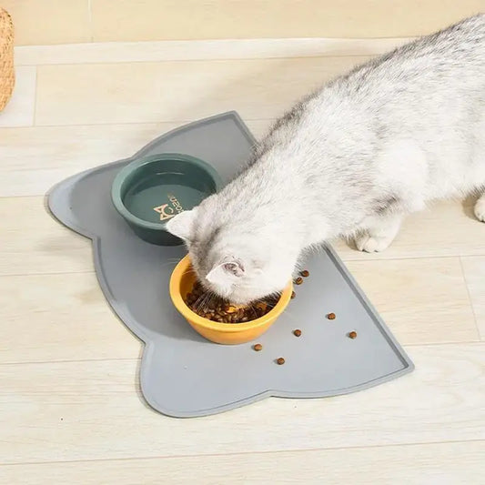 Silicone Pet Mat Pet Food Feeding Pad Waterproof Dog Cat Bowl Food Mat Puppy Feeder Tray Water Cushion Placemat