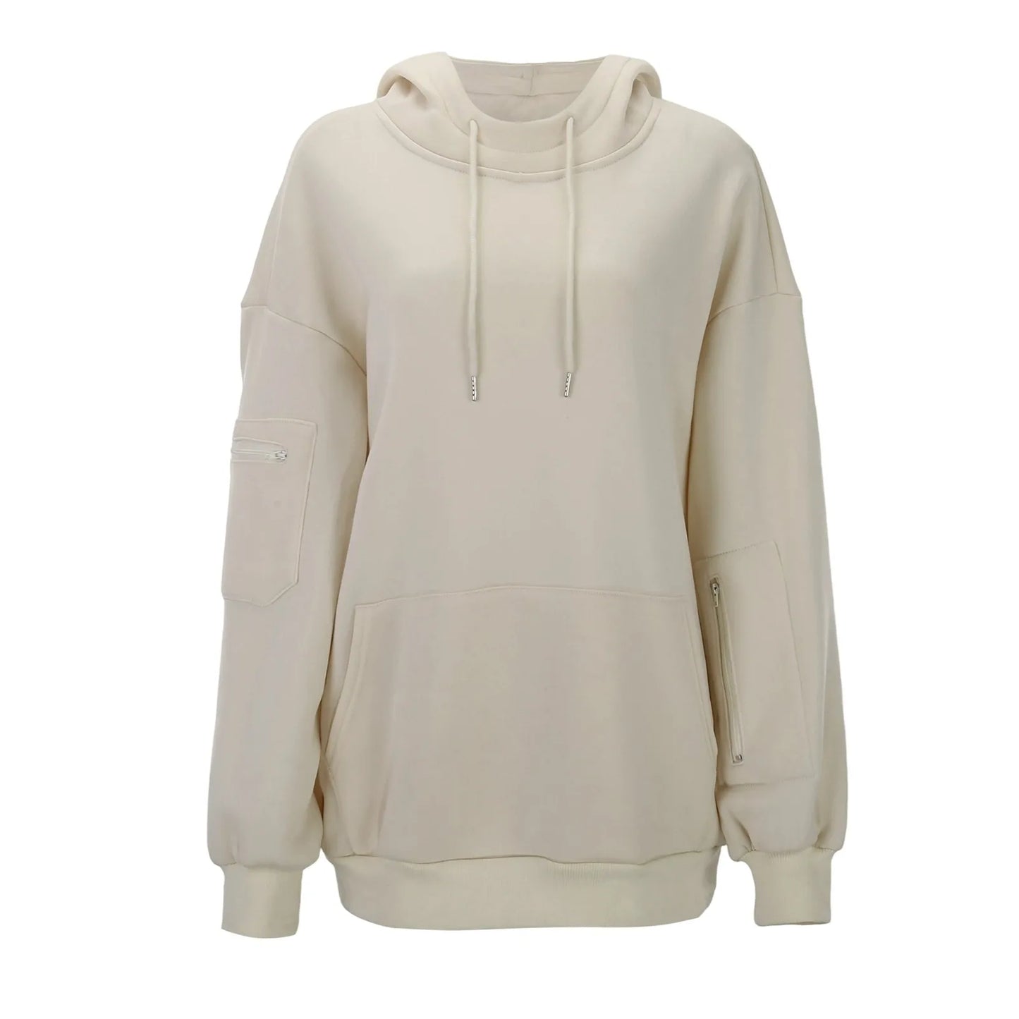 Oversize Hooded Sweatshirt Women With Eye Mask Solid Color Loose Casual Hoodies Sport Running Plus Size Sweatshirt Pullover