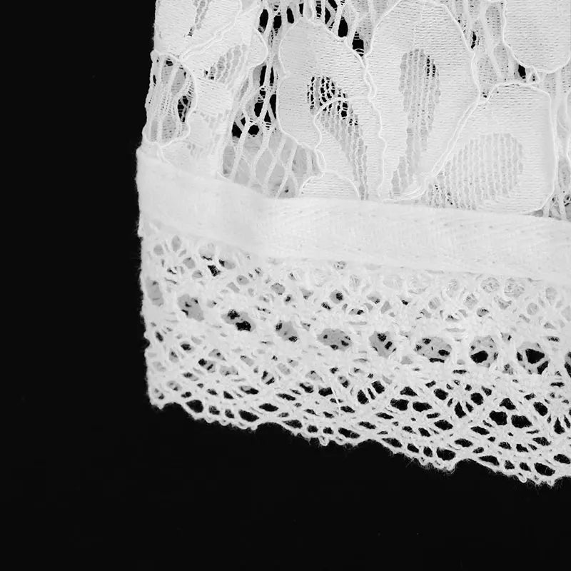 Women's Lace Printed Shirts Tops Spring New Full Sleeve Hollow Out Single Breasted Patchwork Blouse Lady Fashion Shrug Shirts