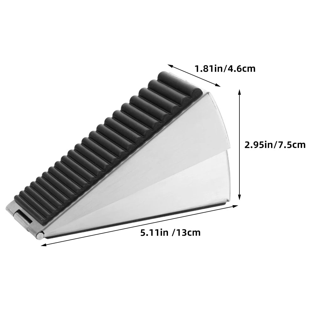 Heavy Duty Wedge Door Stop Anti Wind For Garage Steel Doors Sliding Stoppers Security Keep Open Door Holder Door Blocker Door