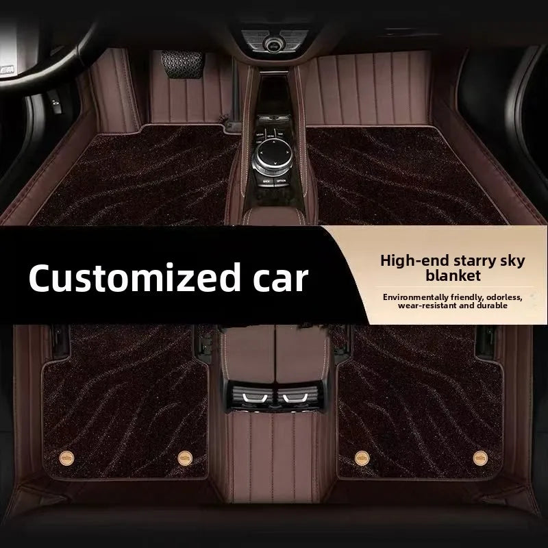Starry Sky Carpet Car Foot Mat Special Car Customization Five Seat Full Set Full Surround Velvet Foot Mat