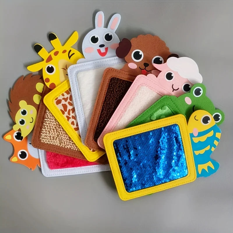 Felt Sensory Mats For Autistic Children Cartoon Animal Cognition Mat Tiles Textured Pads Developmental Preschool Education Toys