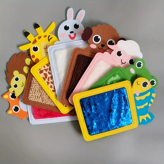 Felt Sensory Mats For Autistic Children Cartoon Animal Cognition Mat Tiles Textured Pads Developmental Preschool Education Toys