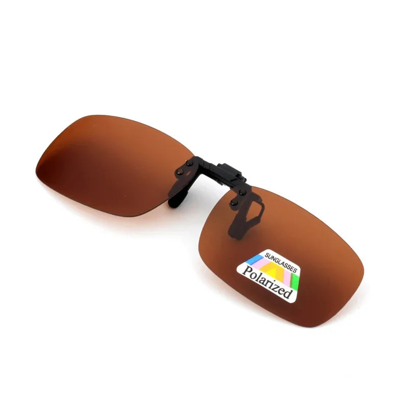 Polarized Sunglasses Clip Drive Sun Spectacles Yellow Night Vision Glasses Night Resin Lens Driving Eyeglasses