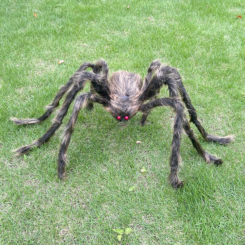 Scary Giant Fake Spiders Halloween Outdoor Decoration Hairy Spider Large Props For Outside Yard Porch Garden Decor Haunted House