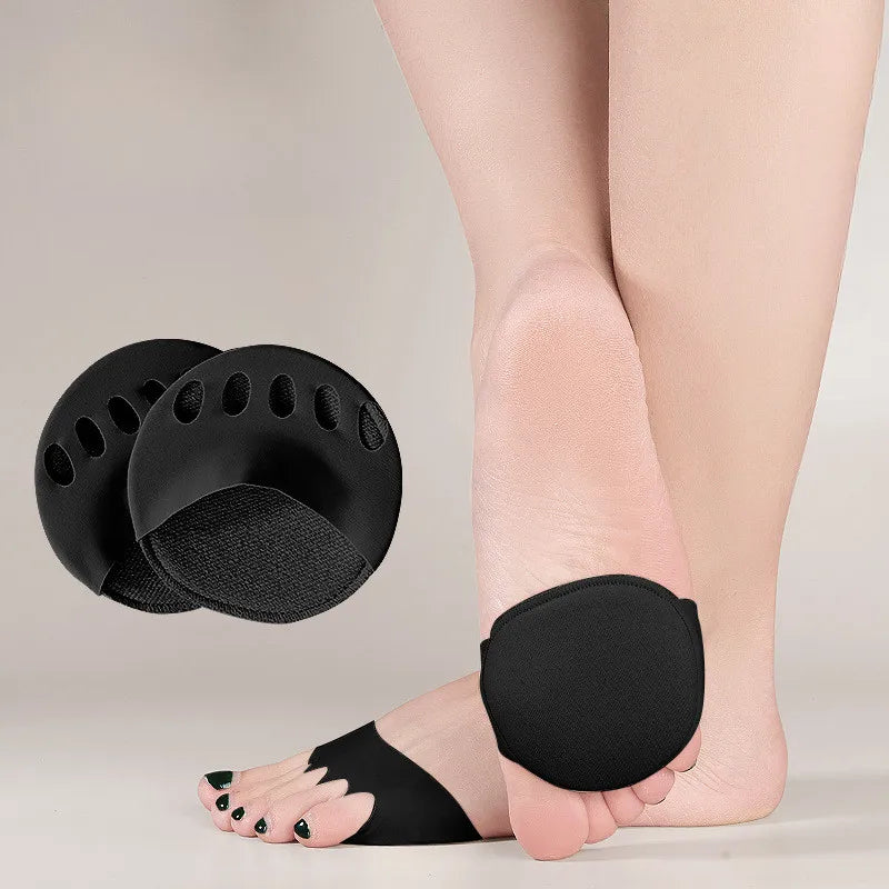Women Five Toes Forefoot Pads High Heels Half Honeycomb Breathable Insoles Summer Thin Ice Silk Invisible Feet Care Socks Insert