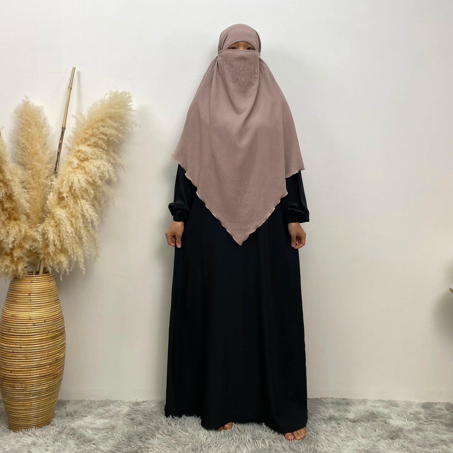 Islamic Clothing Women Muslim Plain Long Khimar Hijab Scarf Headcover Eid Prayer Garment Headdress Dubai Saudi Turkey Indonesia