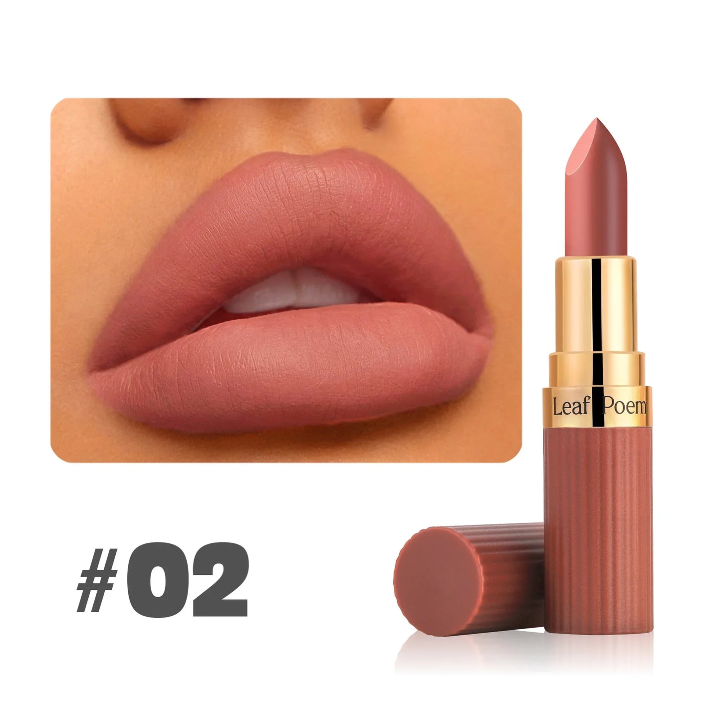 6-Color Matte Lipstick Waterproof Long-lasting Moisturizing Velvet Matte Lipstick High Pigment Lips Cosmetics Pink Lip Stick