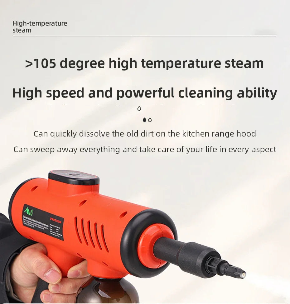 Handheld Steam Cleaner High-Pressure and High-Temperature Sterilization 1200W Household Air Conditioner Kitchen Hood Washer Gun