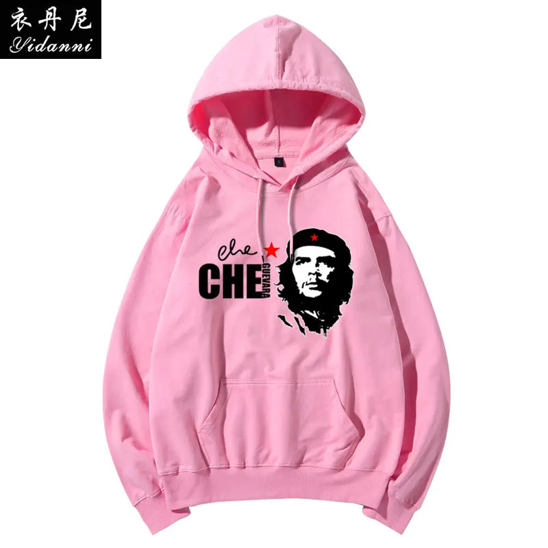 Cuban Red Revolutionary Hero Che Guevara Hooded Sweatshirt Printed Men's and Women's Casual Pullover Long-sleeved Hoodies Tops