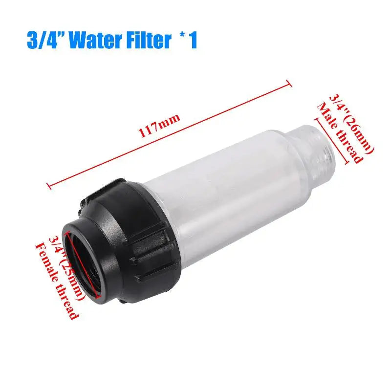 High Pressure Washer Water Filter For K2 K3 K4 K5 K6 K7 G3/4'' 175psi Water Filters Car Pressure Washer Assessoires