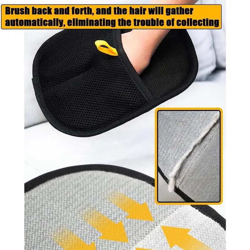 Pet hair static removal gloves double-sided pet Removal Mitten gloves Reusable Hands On Gloves For Pets Cats Dogs
