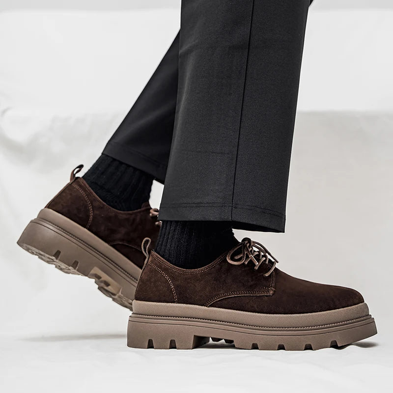 Men's Thick Soled Business Casual Shoes Are Fashionable Versatile and Simple Men's Formal Shoes