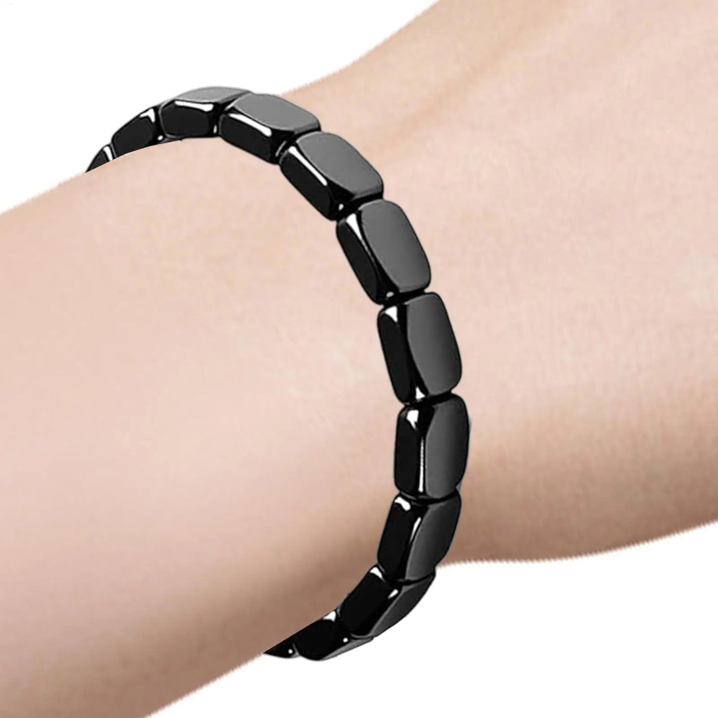 Stylish Hematite Bracelet for Men - Masculine Wrist Jewelry for Work, Travel & Meditation - Perfect Gift for Husband Boyfriend