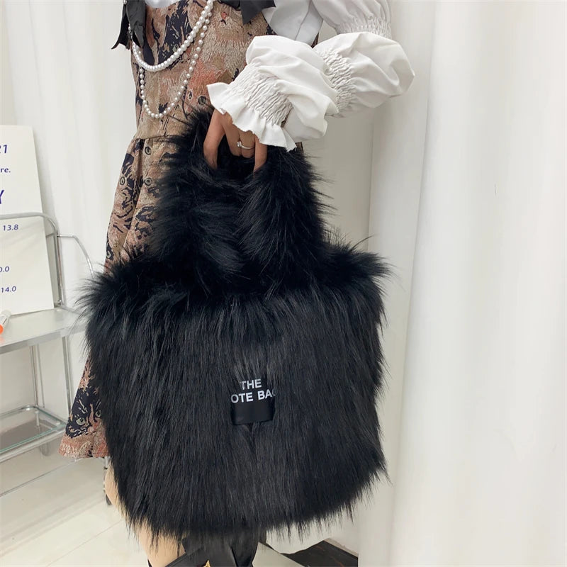 Large The Tote Bags for Women Winter Fashion New Shoulder Messenger Bag Female Designer Brand Sling Cross Handbags High Quality