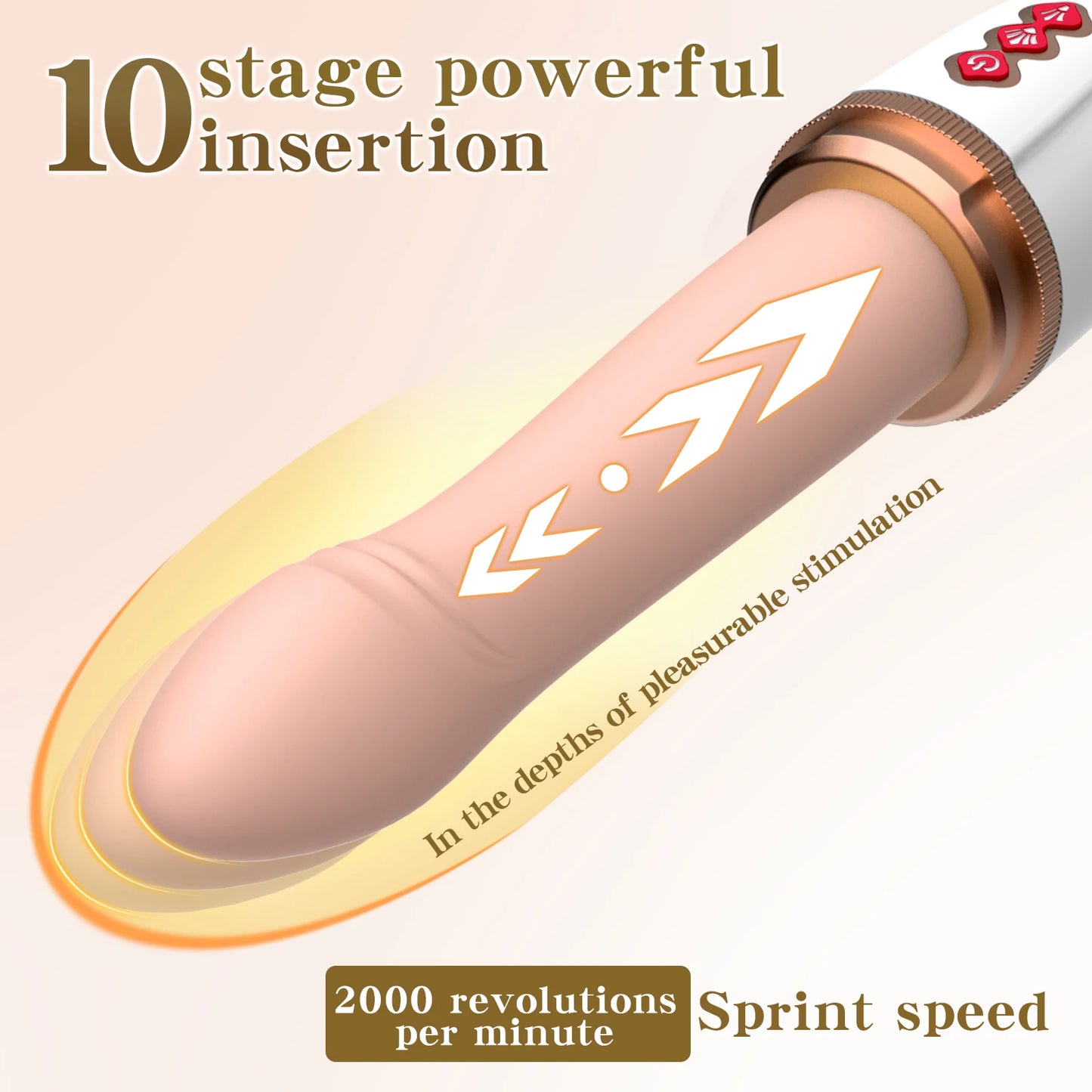 Thrusting Massager, Sex Toy, Vibrator, Adult Toy, Realistic Suction Cup Massager, G-Spot and Anal Adult Toy, Suitable for Couple