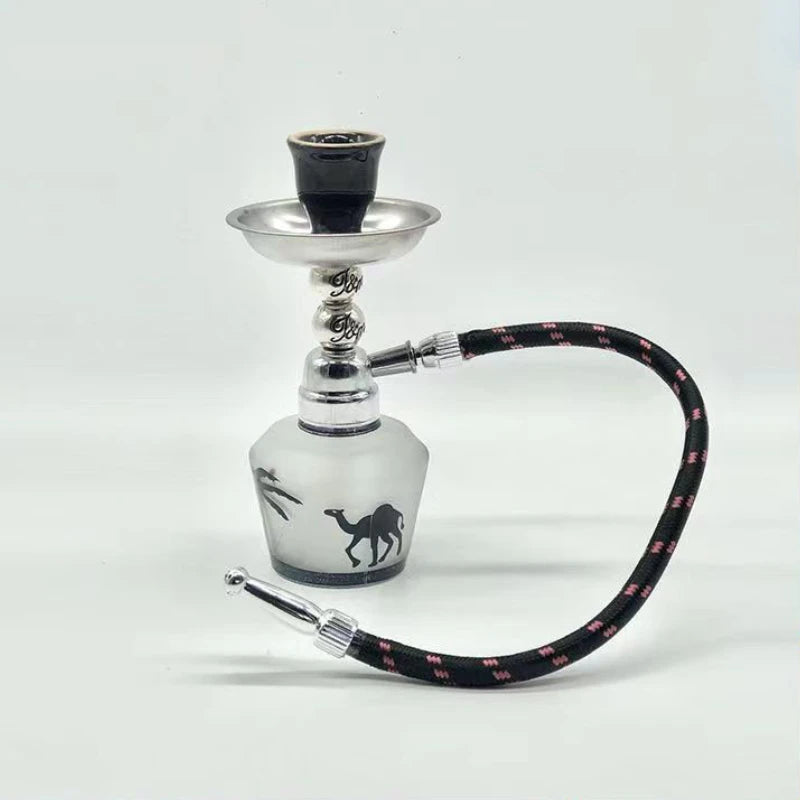 Mini Single Hose Shisha Pipe Hookah Kit Chichas Narguile Nargila Sisha Sheesha Water Pipe Bar Completo Glass Hookah Shisha Set