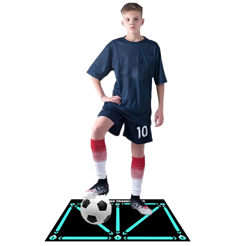 Football Training Mat Foldable Rug Dribbling Futbol Voetbal Training Mats Carpet Kids Soccer Indoor Equipment Durable Non Slip