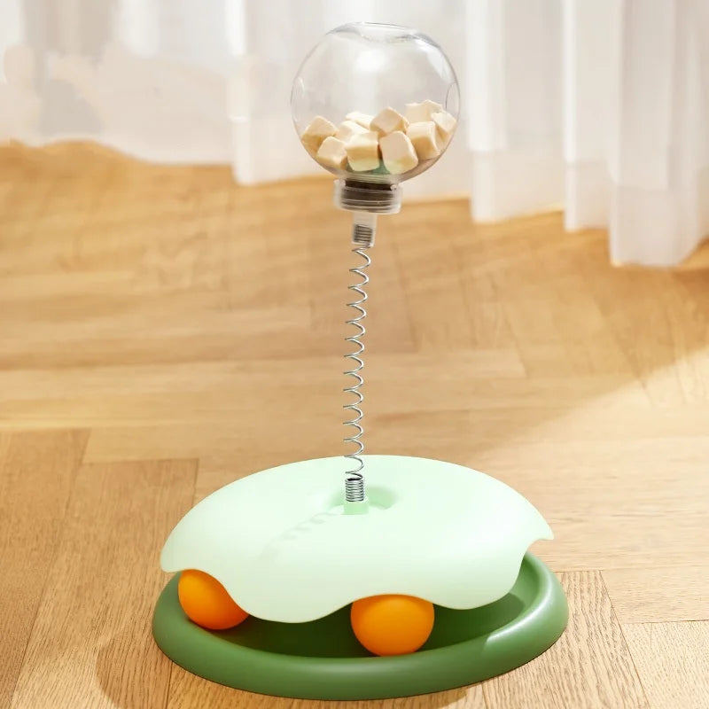 Pet Interactive Leakage Ball - Cat Turntable Toy - Food Dispenser for IQ Training for Dogs and Cats Pet Products Accessories