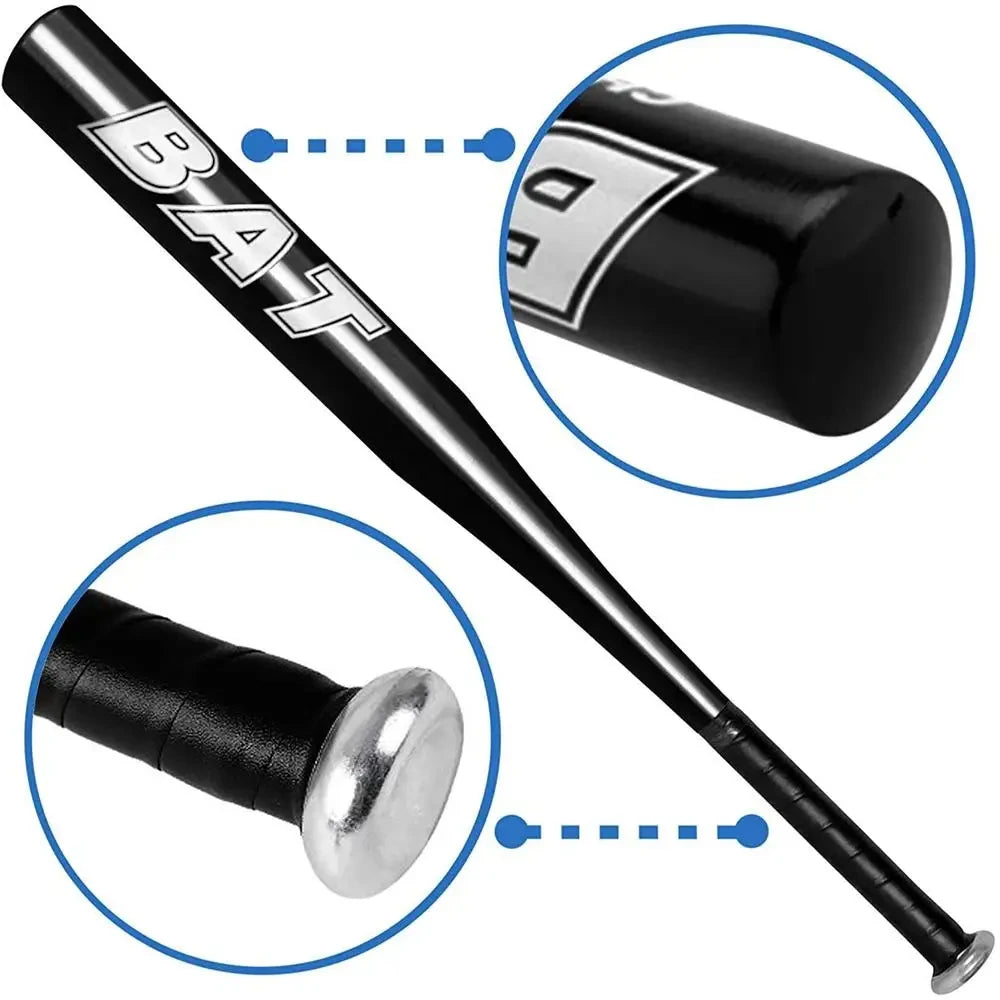 20 inch Aluminum Alloy Thickened Baseball Bat Set with Softball Gloves Four Pieces Outdoor Sports Equipment Home Self-Defense To