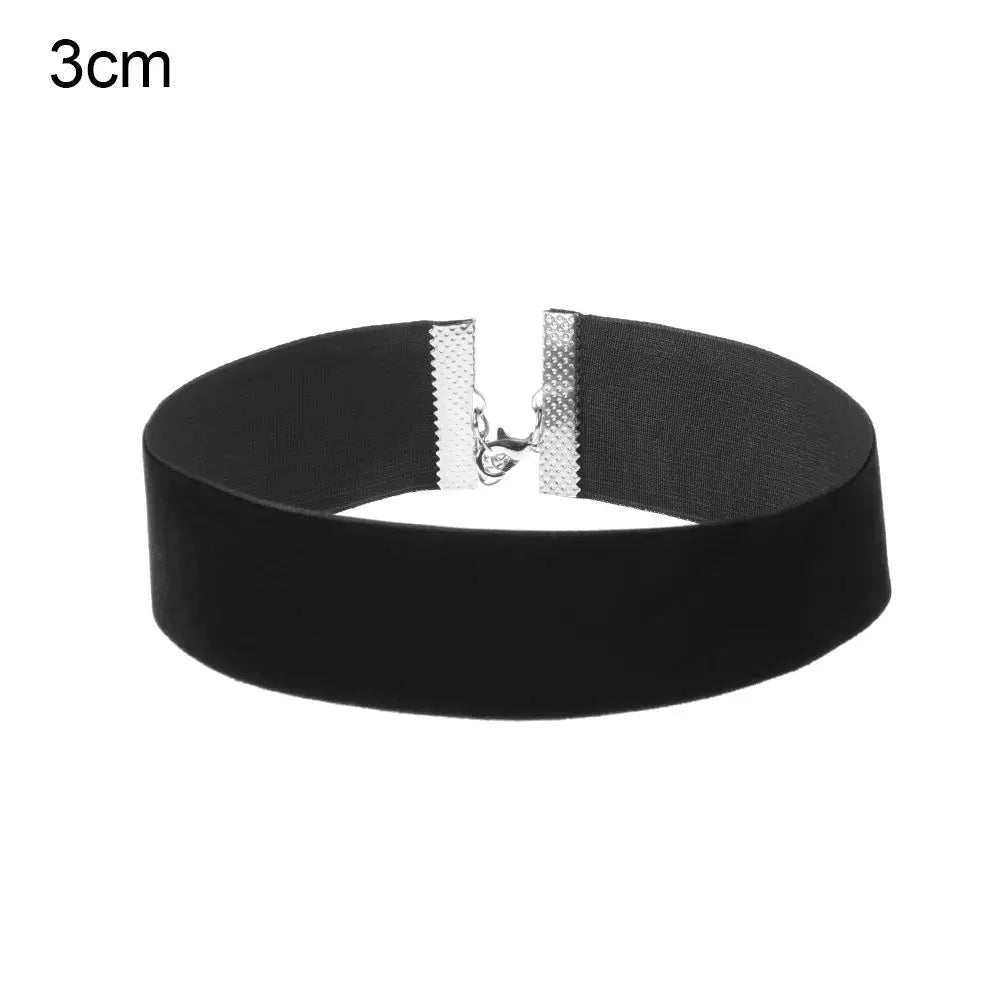 Adjustable Elegant Classic Vintage Velvet Choker Gothic Black Ribbon Necklace