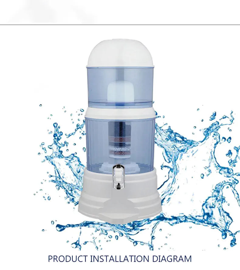 16L Water Filter Drinking Water Bottle Household Water Purifier Pure Filter purificador de agua potable purificador agua