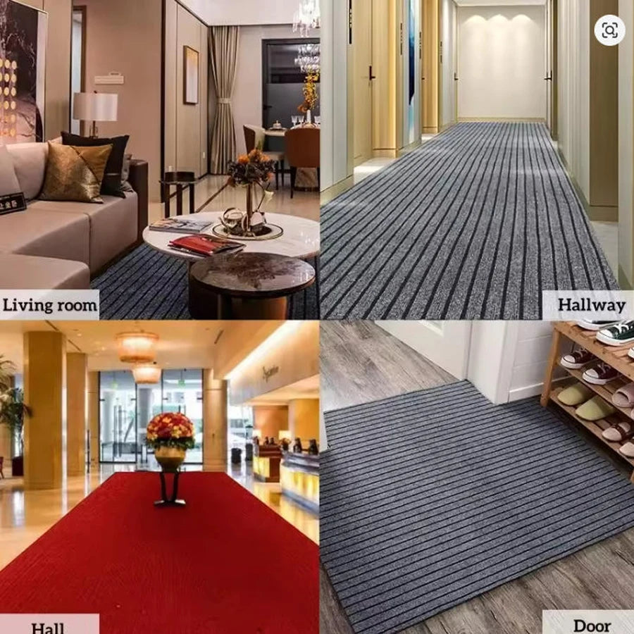 Striped Carpet Classic Door Carpet Kitchen Floor Mat, Closely Attached To The Ground, Anti Slip and Anti Fouling,strong Adhesion