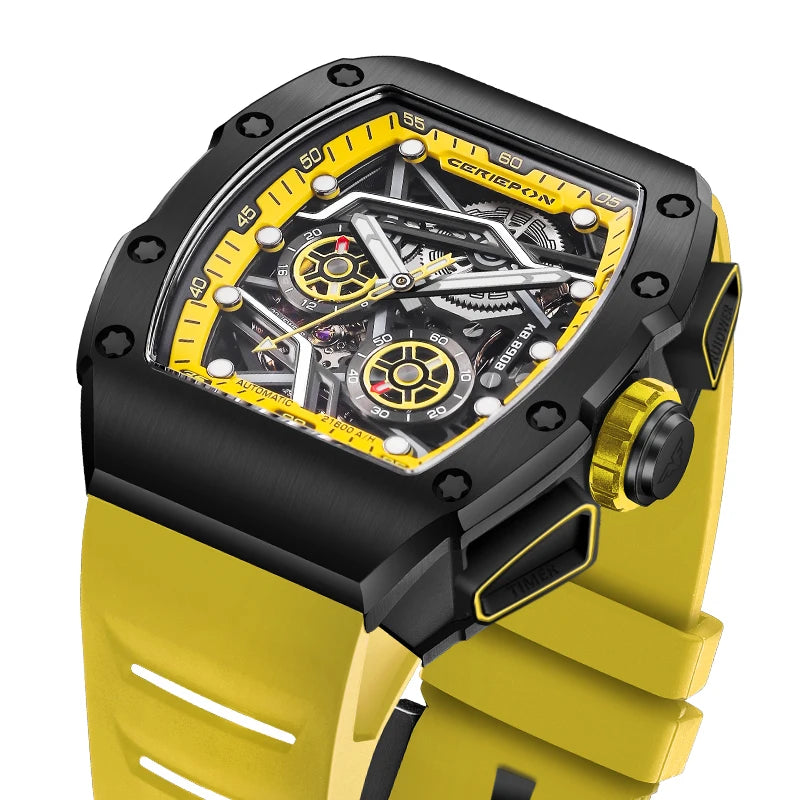 2025 New Mens Automatic Watches for Men Pagani Designs Hollow Out Chronograph Waterproof Men's Mechanical Watch Man Reloj Hombre