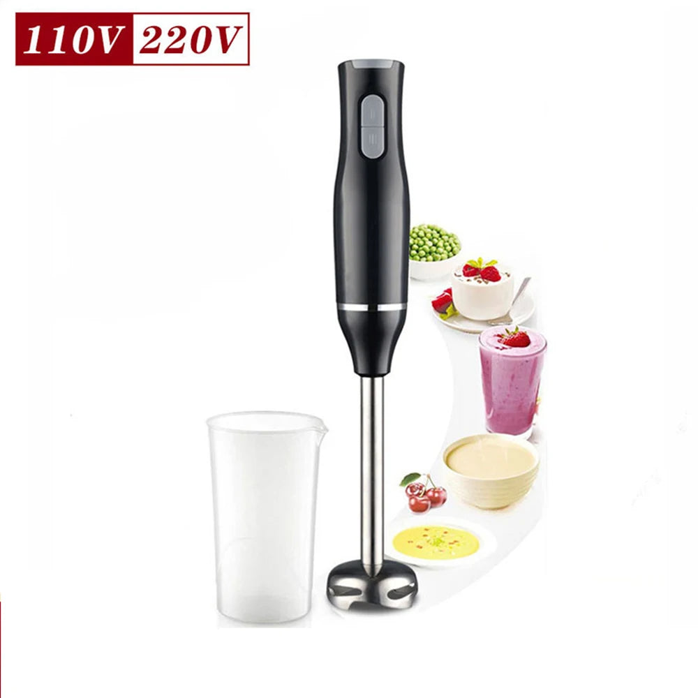 400W Handheld Electric Food Blender 2 Speed Fruit Vegetable Food Mixer Egg Beater Stainless Steel Grinder Home Appliances EU
