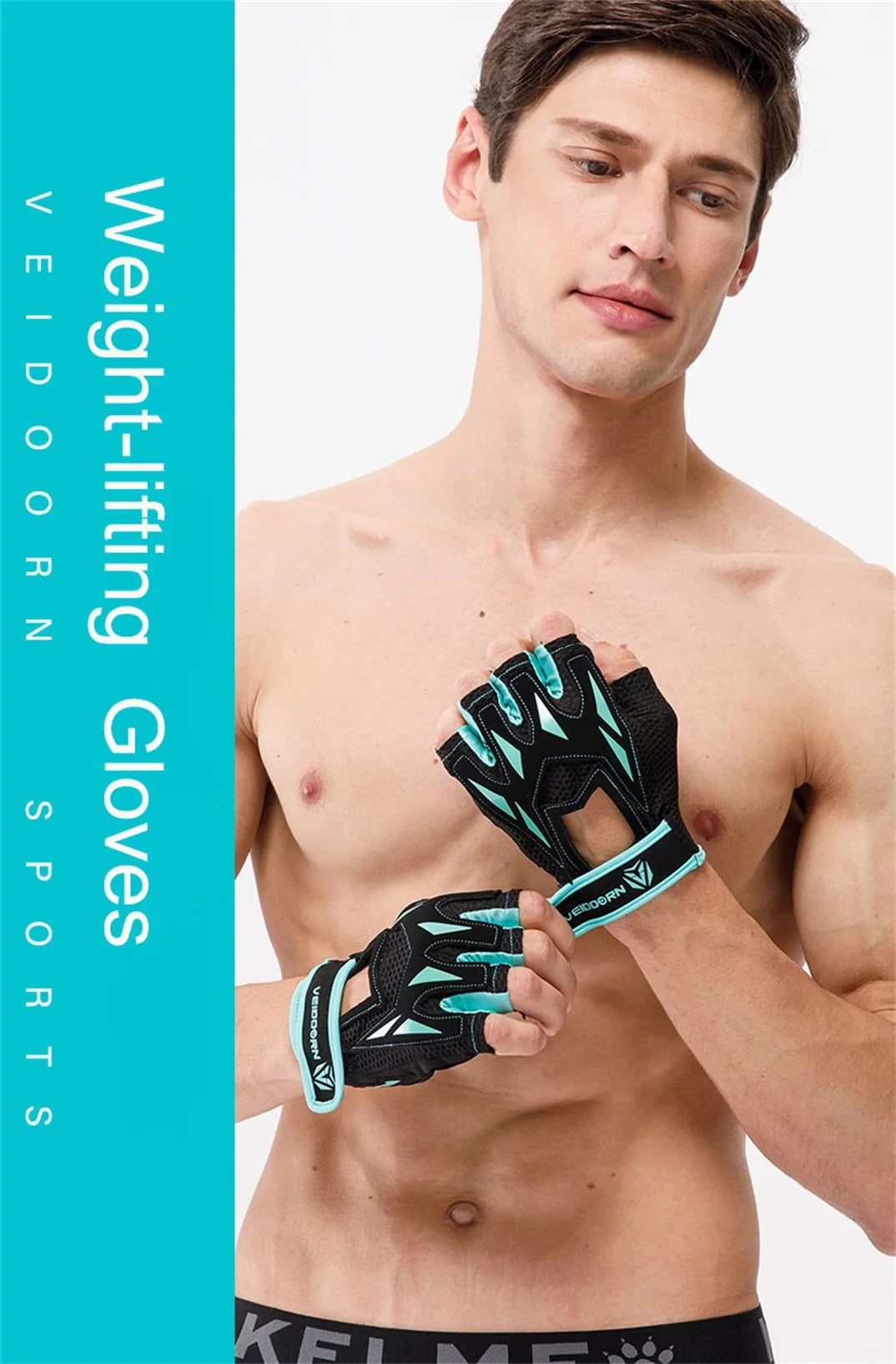 2025 Gym Gloves for Men Women Weight Lifting Half Finger Breathable Anti Slip Training Fitness Workout Gloves
