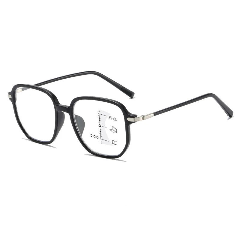 Progressive Multifocal Reading Glasses Anti Blue Light Presbyopia Eyeglasses Near Far Sight Spectacles Hyperopia Diopter To +4.0