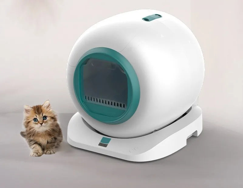 65L Automatic Cat Litter Box Self Cleaning Large Cats Litter Box APP Smart Closed Cat Toilet Dual Deodorization Pet Supplies