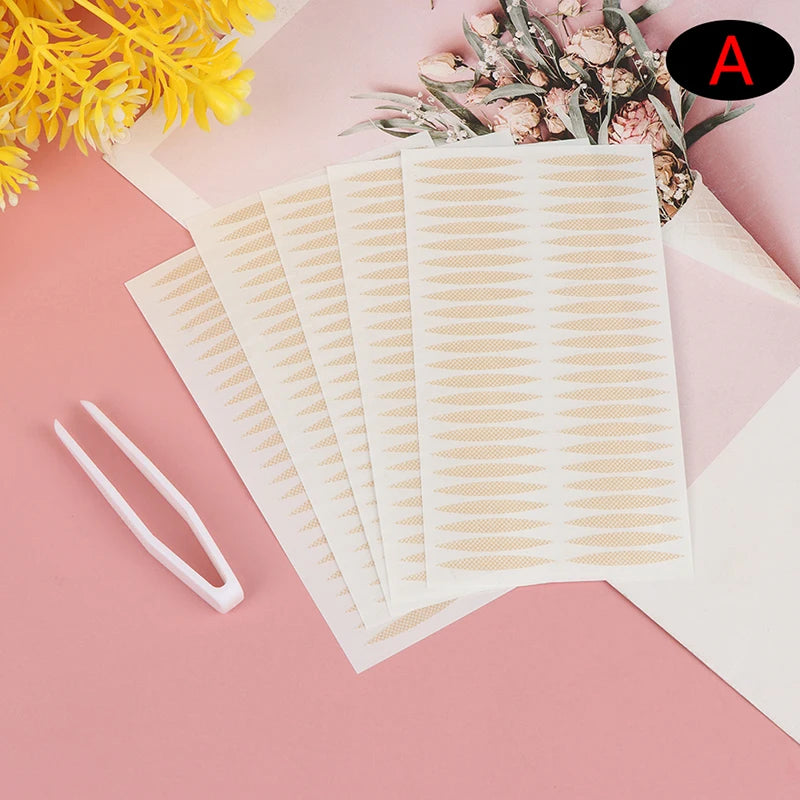 Natural Eye-Lift Mesh-Lace Transparent Invisible Self-adhesive Eyelid Tapes Stickers Women Invisible Double-fold Eyelid Stickers